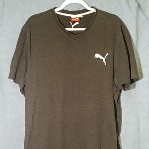 Puma Brand Stitch Logo Grey Shirt XXL